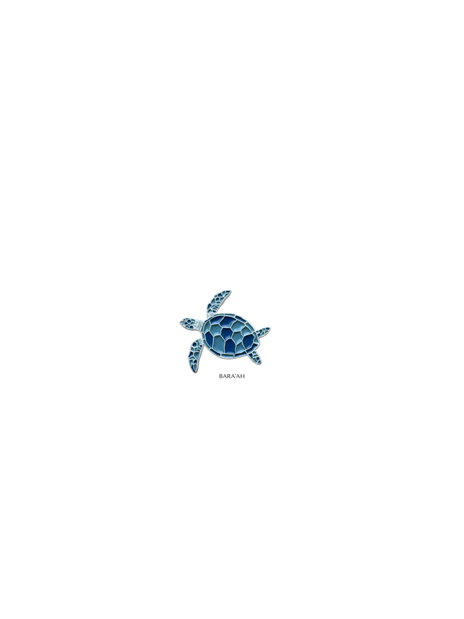 Blue sea turtle