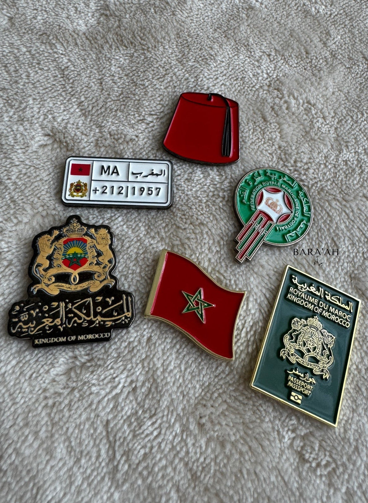 Moroccan Pride Sticker Set 6 Pieces-World Cup Sale🇲🇦