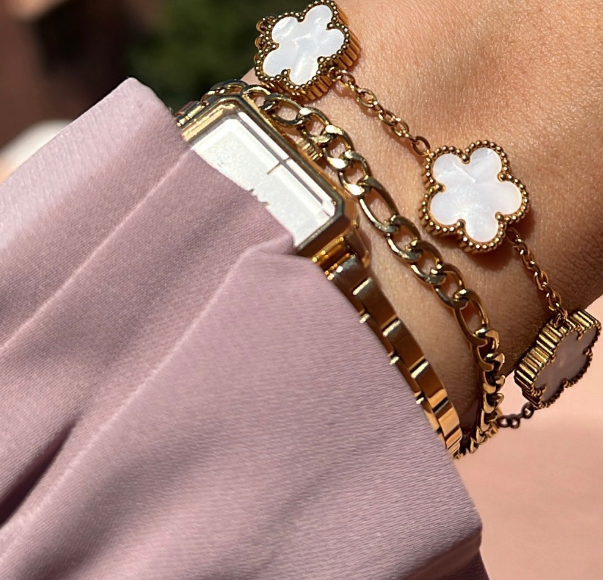 Warda bracelet white