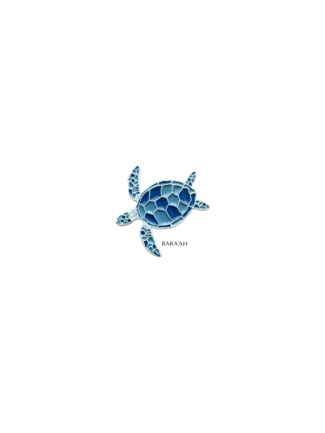 Blue sea turtle