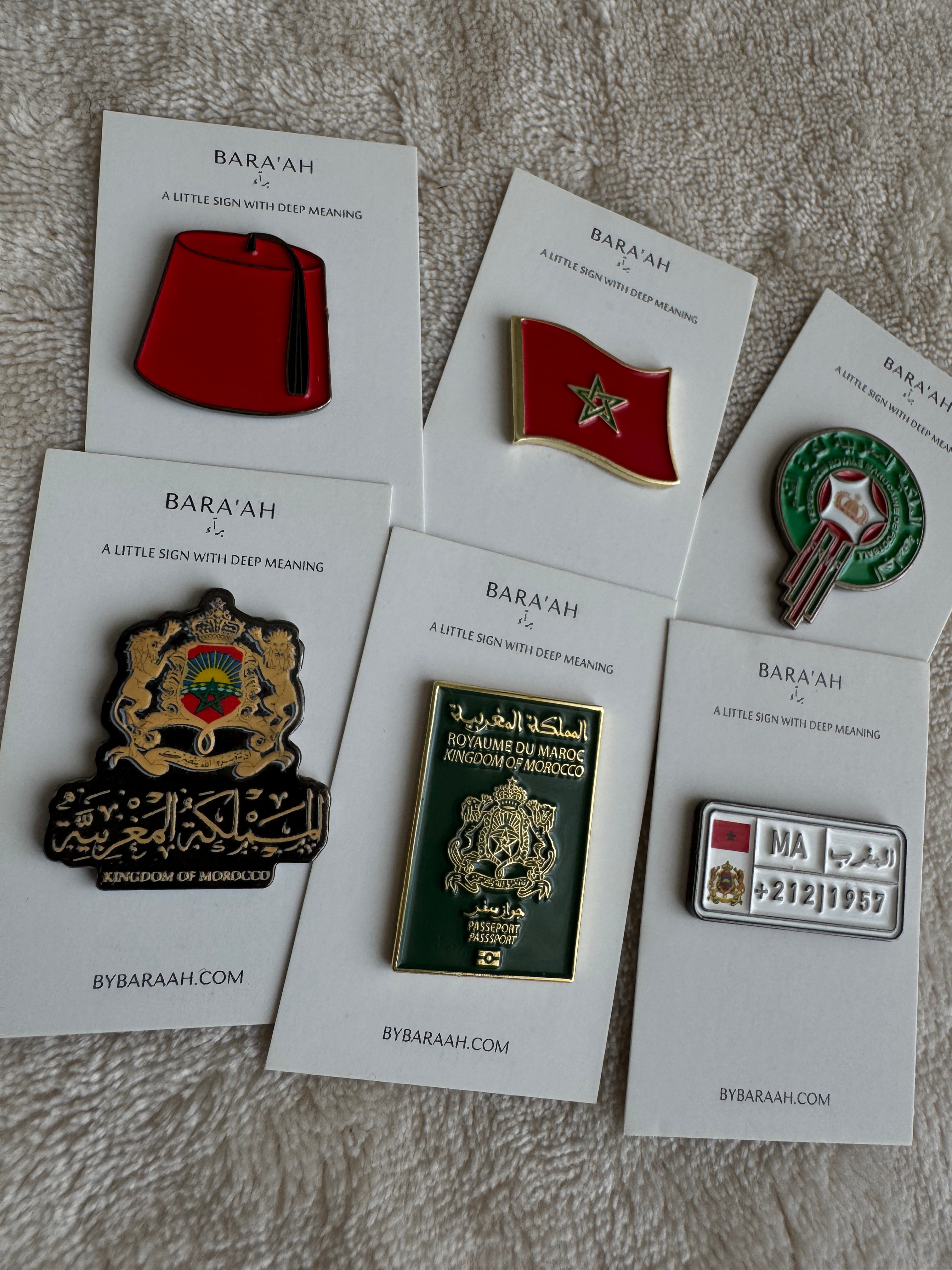 Moroccan Pride Sticker Set 6 Pieces-World Cup Sale🇲🇦